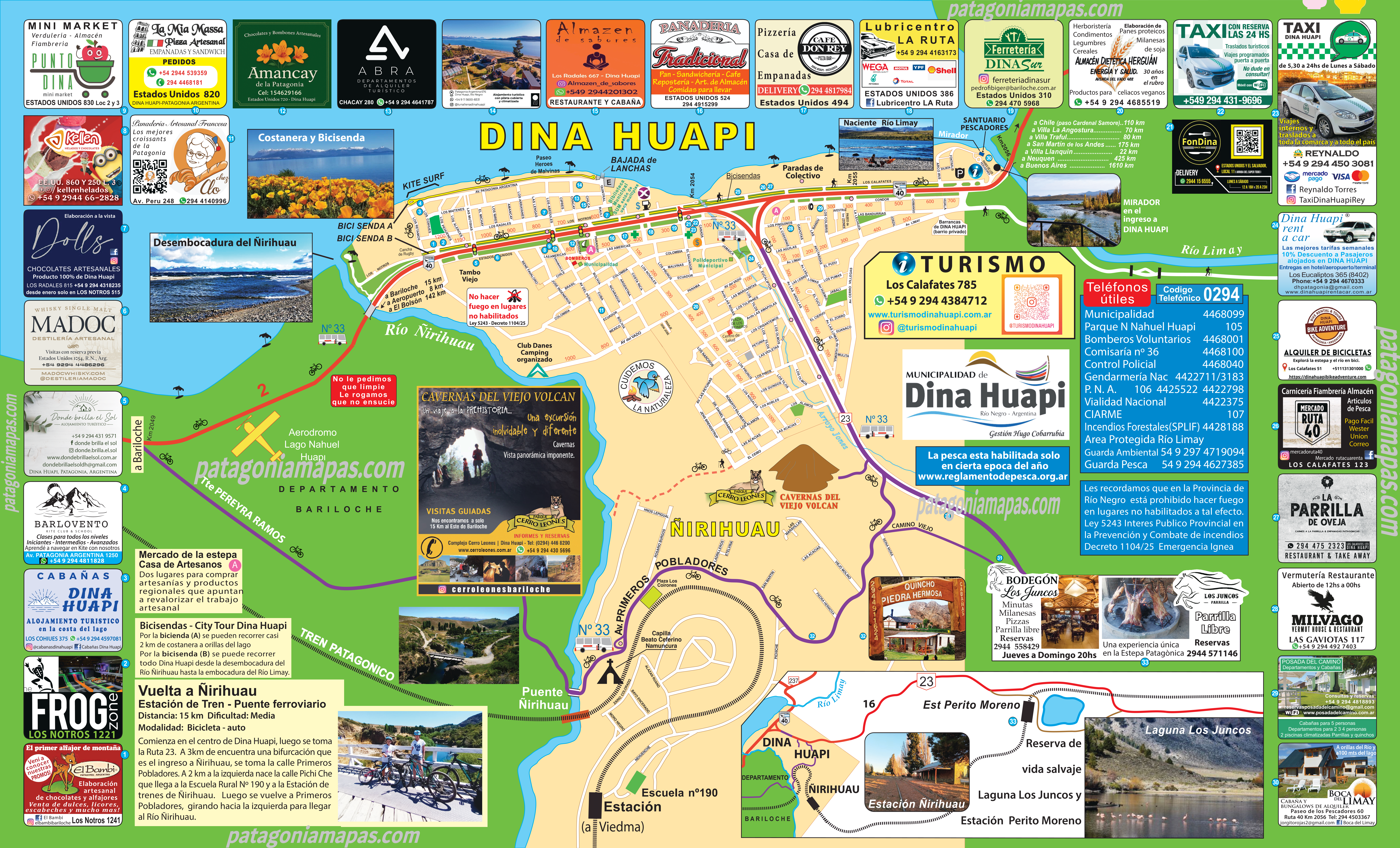 Mapa Dina Huapi