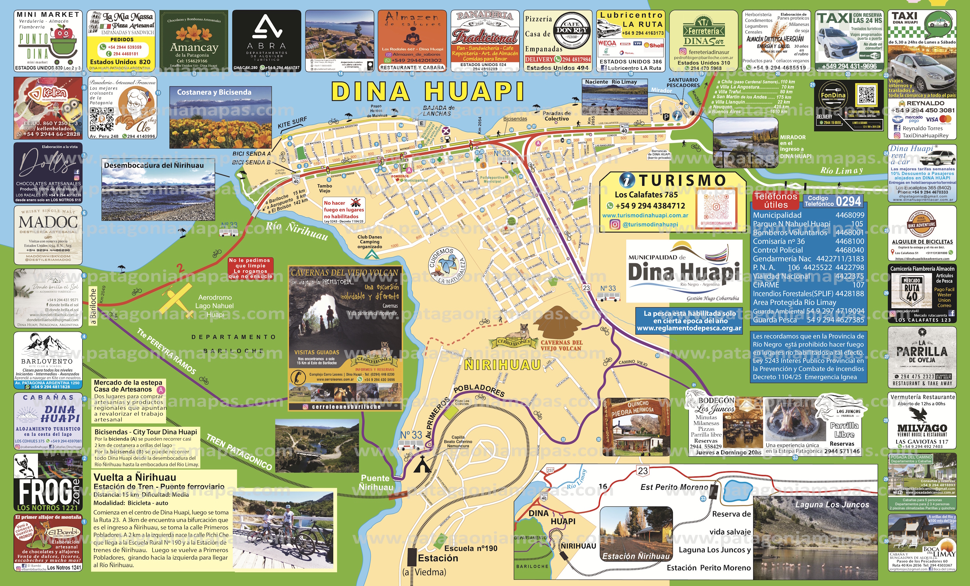 Mapa Dina Huapi